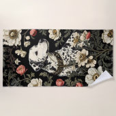 ダルマエレガントーチ・ウィリアム・モリスインスパイア ビーチタオル (正面)