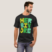 ダルマストアによるヴィーガンウェア Herbivore Heart Tシャツ (正面フル)