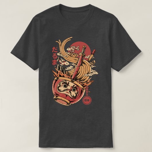 ダルマスラーメン Tシャツ (デザイン正面)