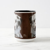 ダルマチの子犬ラブマグ ツートーンマグカップ (中央)