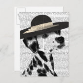 ダルマチアとブリムドブラックハット ポストカード (正面/裏面)