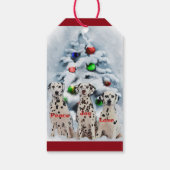 ダルマチアのクリスマスプレゼント ギフトタグ (裏面)