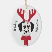 ダルマチアのクリスマス装飾。スノーフレーク装飾 セラミックオーナメント (右)