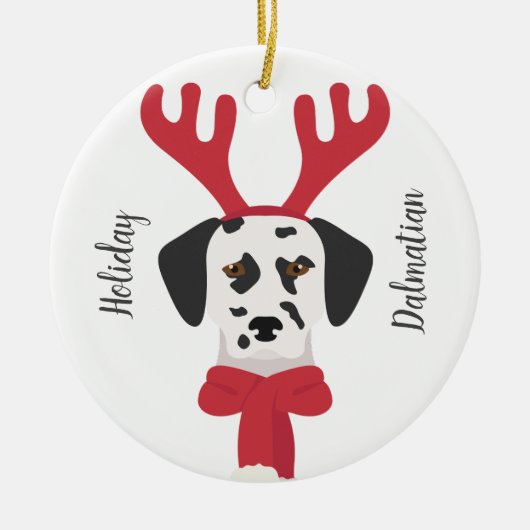 ダルマチアのクリスマス装飾。スノーフレーク装飾 セラミックオーナメント (正面)
