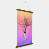 ダルマチアの子犬と蝶 吊り下げ型タペストリー (傾斜あり)