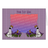 ダルマチアの子犬の蝶の写真 (正面横)