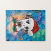 ダルマチアの犬のクリスマス ジグソーパズル (横)