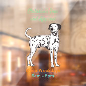 ダルマチアの犬の漫画 ウィンドウサイン (シート2)