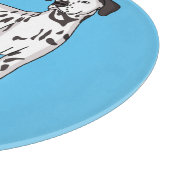 ダルマチアの犬の漫画 カッティングボード (角)