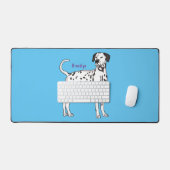 ダルマチアの犬の漫画 デスクマット (キーボード&マウス)