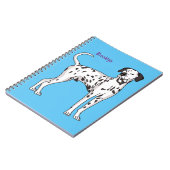 ダルマチアの犬の漫画 ノートブック (左側)