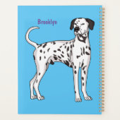 ダルマチアの犬の漫画 プランナー手帳 (裏面)