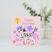 ダルマチアの犬は7歳の誕生日を喜ぶ！ (スタンド正面)