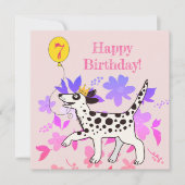 ダルマチアの犬は7歳の誕生日を喜ぶ！ (正面)