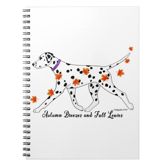 ダルマチアの秋の風が黒い斑点 ノートブック (正面)