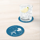 ダルマチアの赤ちゃんシャワー ラウンドペーパーコースター (インサイチュ)