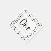 ダルマチアの1歳の誕生日 スタンダードカクテルナプキン (角)