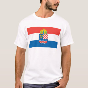 ダルマチアクロアチアおよびスラボニアの旗の王国 Tシャツ