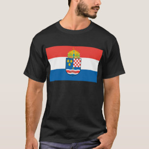 ダルマチアクロアチアおよびスラボニアの旗の王国 Tシャツ