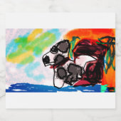 ダルマチアスタイル スパークリングワインラベル (シングルラベル)