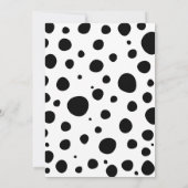 ダルマチアスポッ来ツシットステイドッグ誕生日 招待状 (裏面)