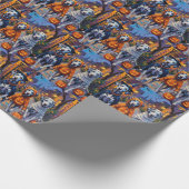 ダルマチアトリックまたは治療ハロウィーンコスチューム ラッピングペーパー (角)