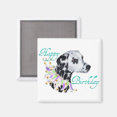 ダルマチアハッピーバースデー マグネット (正面/裏面)