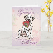 ダルマチアハートママ カード (黄色い花)