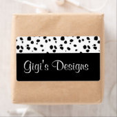 ダルマチアプリント手作りラベル ラベル (インサイチュ)