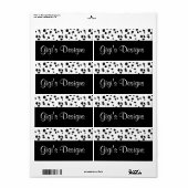 ダルマチアプリント手作りラベル ラベル (フルシート)