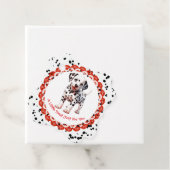 ダルマチアプリント誕生日 | 白黒パーティー フェイバータグ (インサイチュ)