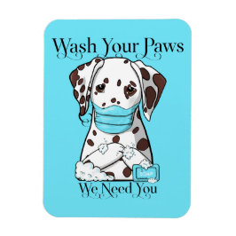 ダルマチアンあなたの足を洗う マグネット