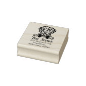 ダルマチアンカスタムドッグ差出人住所 ラバースタンプ (スタンプ)