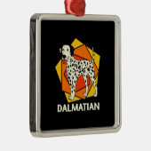 ダルマチアンカラフルド メタルオーナメント (右)