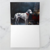 ダルマチアンスノウリースレイクリスマスデコール カード (内部)