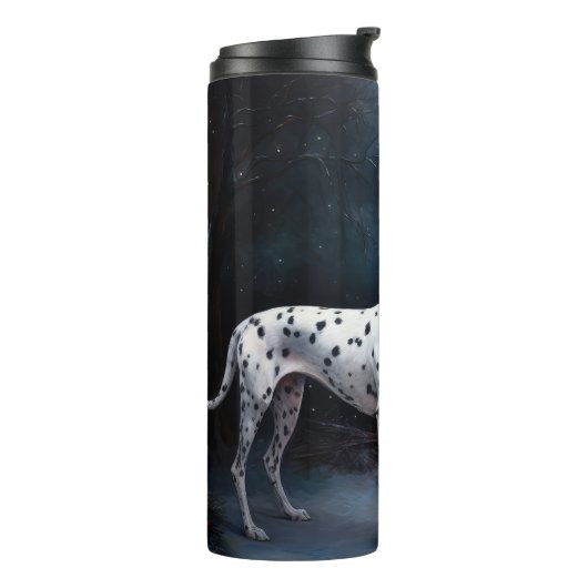 ダルマチアンスノウリースレイクリスマスデコール タンブラー (回転左)