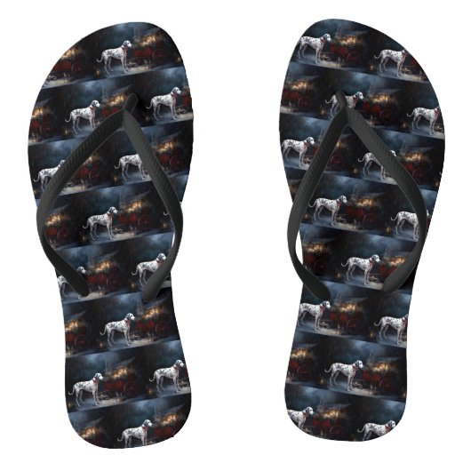 ダルマチアンスノウリースレイクリスマスデコール ビーチサンダル (ソール)