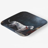 ダルマチアンスノウリースレイクリスマスデコール ペーパープレート (傾斜あり)