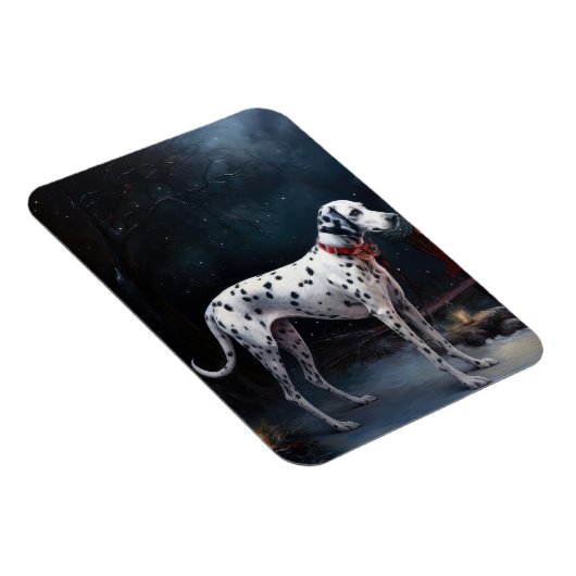 ダルマチアンスノウリースレイクリスマスデコール マグネット (右側)