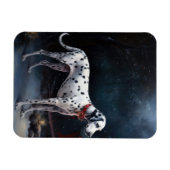 ダルマチアンスノウリースレイクリスマスデコール マグネット (横)