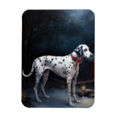 ダルマチアンスノウリースレイクリスマスデコール マグネット (縦)