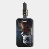 ダルマチアンスノウリースレイクリスマスデコール ラゲッジタグ (正面縦)