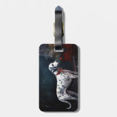 ダルマチアンスノウリースレイクリスマスデコール ラゲッジタグ (裏面縦)