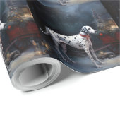 ダルマチアンスノウリースレイクリスマスデコール ラッピングペーパー (ロールコーナー)