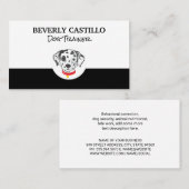 ダルマチアンスポッテッドドッグアイコン 名刺 (正面/裏面)