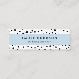 ダルマチアンスポット、ダルマチアンドット、白黒 スキニー名刺