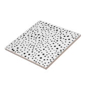 ダルマチアンスポット、ダルマチアンドット、白黒 タイル (側面)