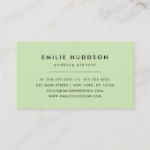 ダルマチアンスポット、ダルマチアンドット、白黒 名刺 (裏面)