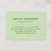 ダルマチアンスポット、ダルマチアンドット、白黒 名刺 (裏面)