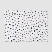 ダルマチアンスポット、ダルマチアンドット、白黒 薄葉紙 (正面)